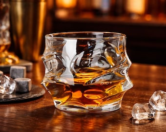 3er-Set Whiskygläser | Luxus Altmodische Crystal Rocks Becher | Bourbon Scotch Barware Gläser | Geschenk für Männer | Hausbar Set