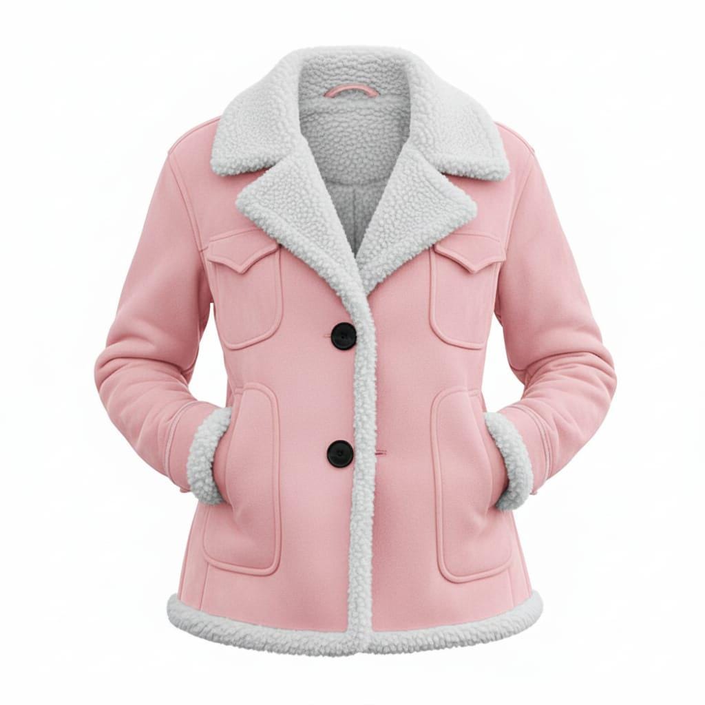 Buy Pink Teddy Jacket Online In India - Etsy India MILK PINK TEDDY