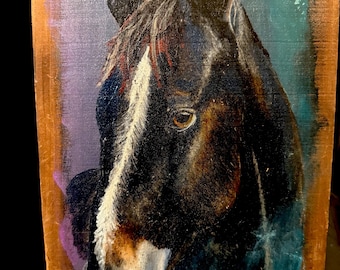 Hand painted art on Barn wood