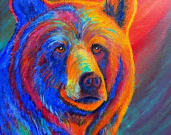 Spirit of the Wild- Bear on canvas