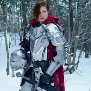 Handmade Medieval Female Knight Suit of Armor - Full Body Steel Plate Armor for Cosplay & LARP - Polished Knight Suit - Custom Size Armor image 1