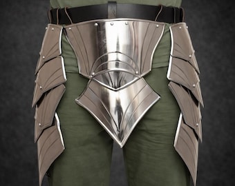 Medieval Knight Tassets Belt Armor, Fantasy Hip Armor, LARP Cosplay Armor, Renaissance Costume Armor, Steel Plate Tassets Custom Waist Belt