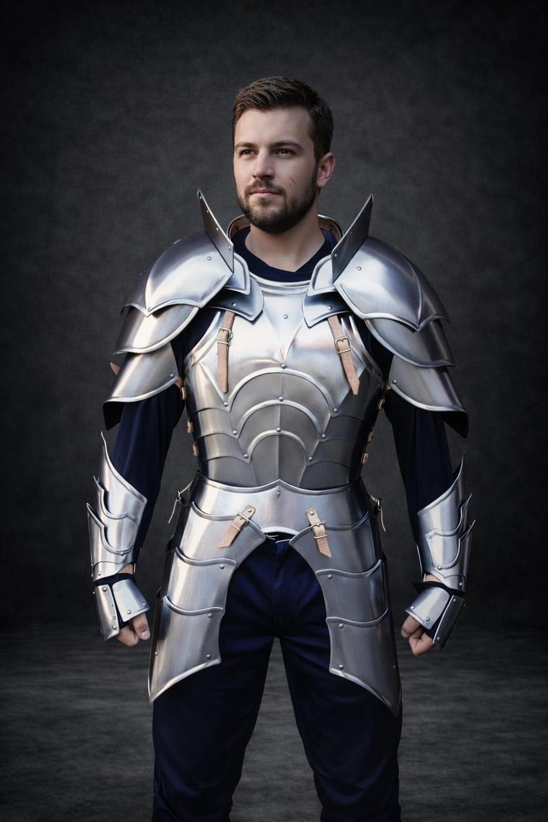 Medieval Knight Steel Armor Breastplate & Arm Set for Reenactment ...