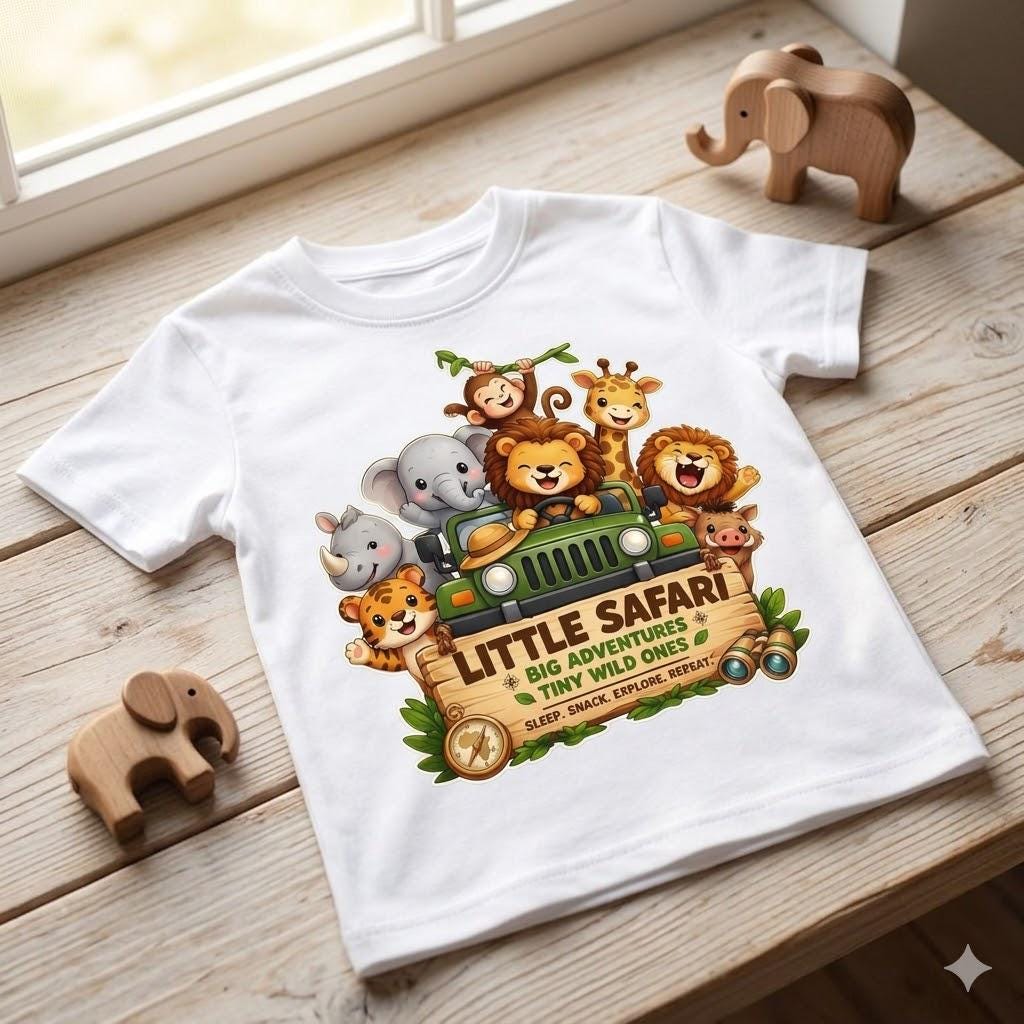 Cute Safari Animals SVG PNG Little Safari Jungle Birthday Clipart ...
