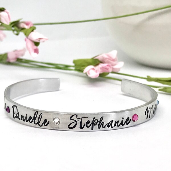 Custom Bracelet,  Mom Bracelet,  Mothers Day Gift from Daughter
