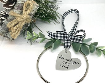 Engagement Christmas Ornament, First Christmas Engaged Ornament