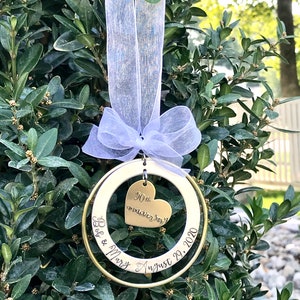 50th Anniversary Customized Ornament, Anniversary Gifts for Parents