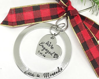 Engagement Christmas Ornament, Engagement Present