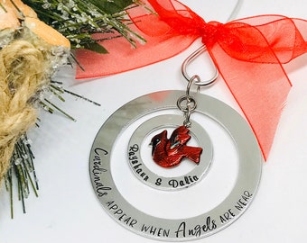 Bereavement Gift, Remembrance Ornament, Cardinal Ornament, Widow Gift, Memorial Gift