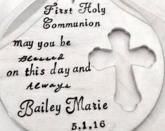 First Communion Ornament, Godparent Gift, Christian Gifts