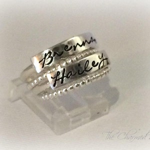 Stackable Mothers Ring, First Mothers Day Gift, Step Mom Gift image 8