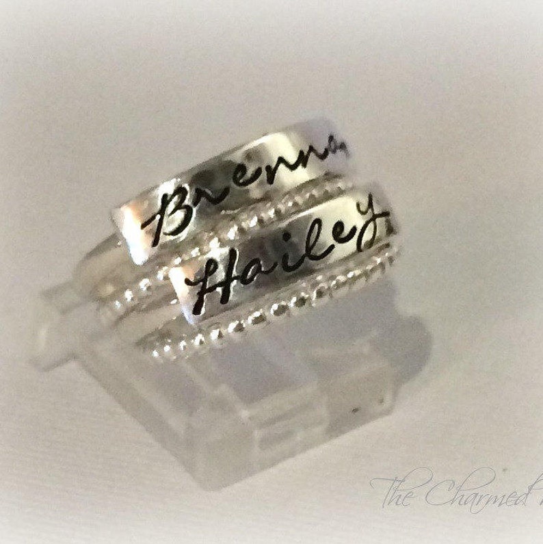 Stackable Mothers Ring, First Mothers Day Gift, Step Mom Gift image 8