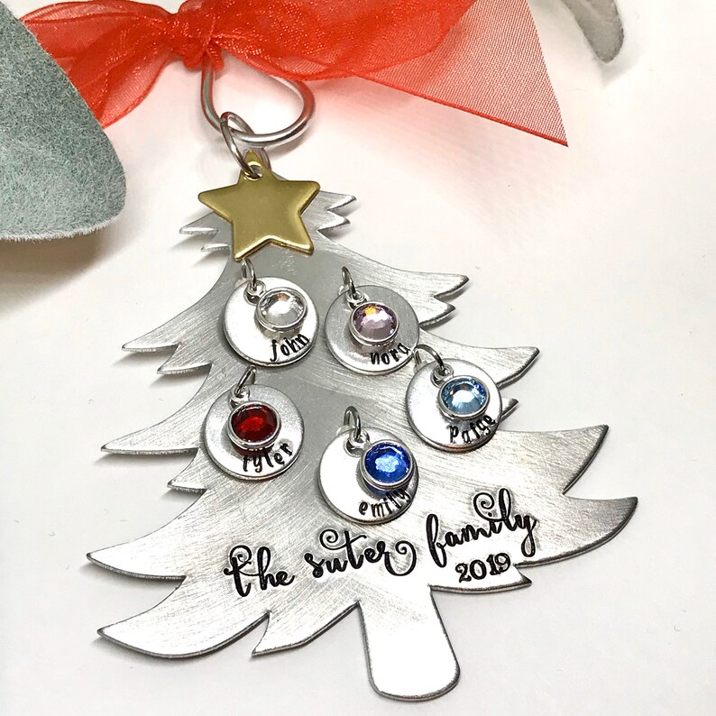 Personalized Family Christmas Ornaments, Christmas Gifts for Mom image 6