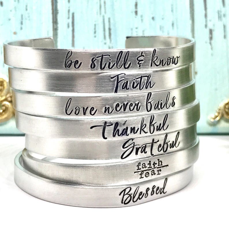 Faith Inspired Bracelets for Her, Gifts for Friends, Religious Presents, Bible Study Gifts image 8