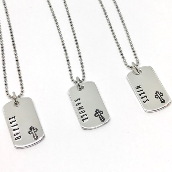 dog tag necklace for boys