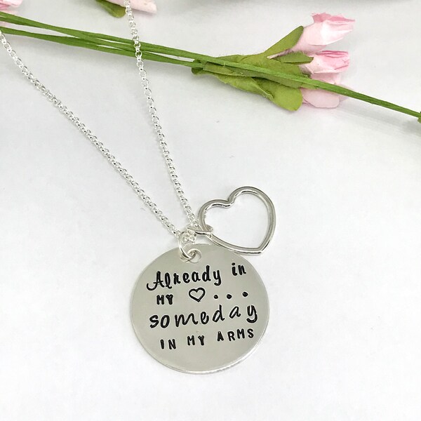 Sterling Silver Adoption Necklace, Gift for Adoptive Mother, Gotcha Day, Infertility Gift