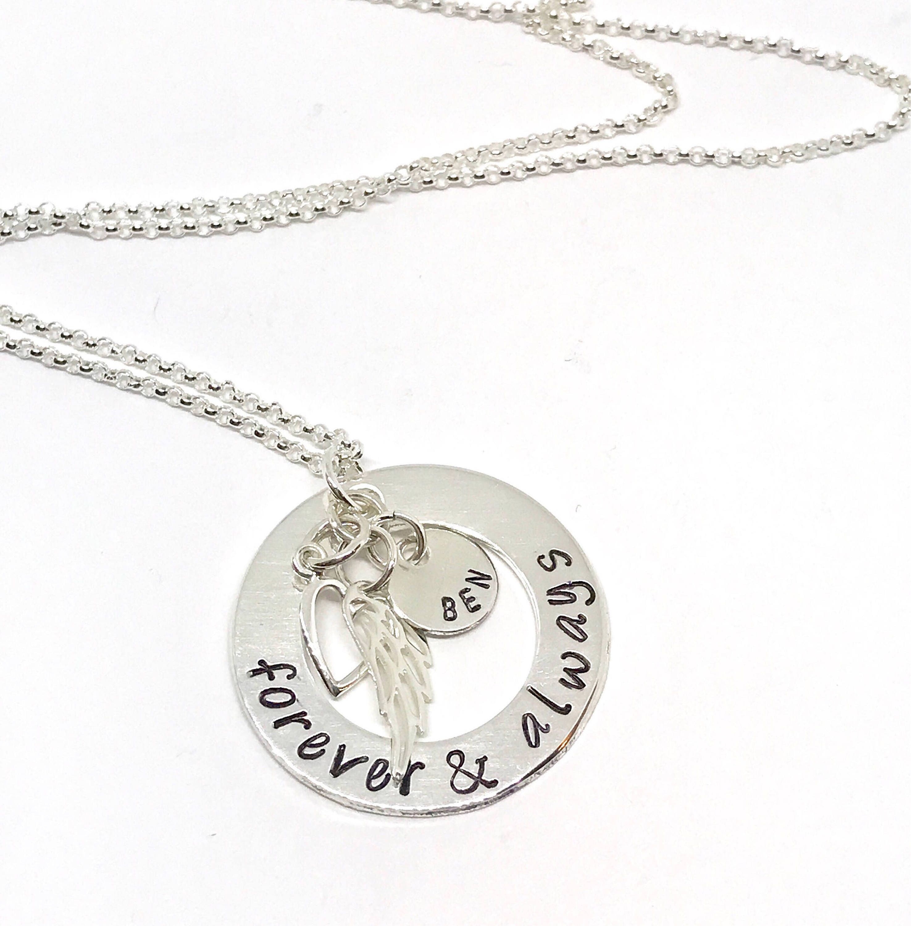 Personalized Widow Necklace Memorial Gift for Grieving Etsy