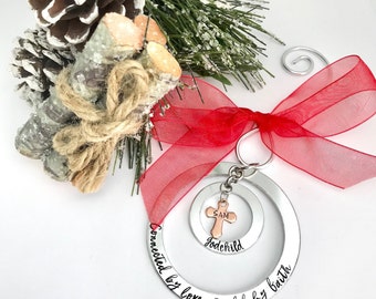 Godparent Gift, Godparents Proposal, Christmas Ornament