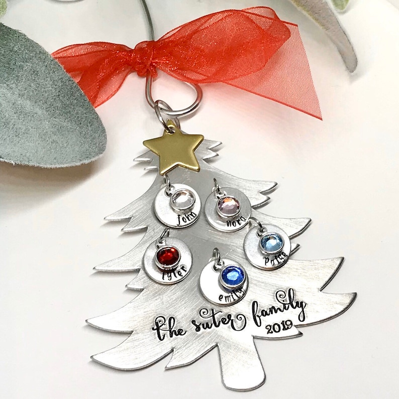 Personalized Family Christmas Ornaments, Christmas Gifts for Mom image 3