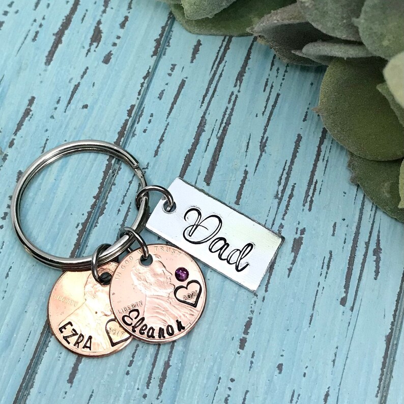 Fathers Day Gift from Wife, Dad Keychain, Personalized Gifts for Men image 4