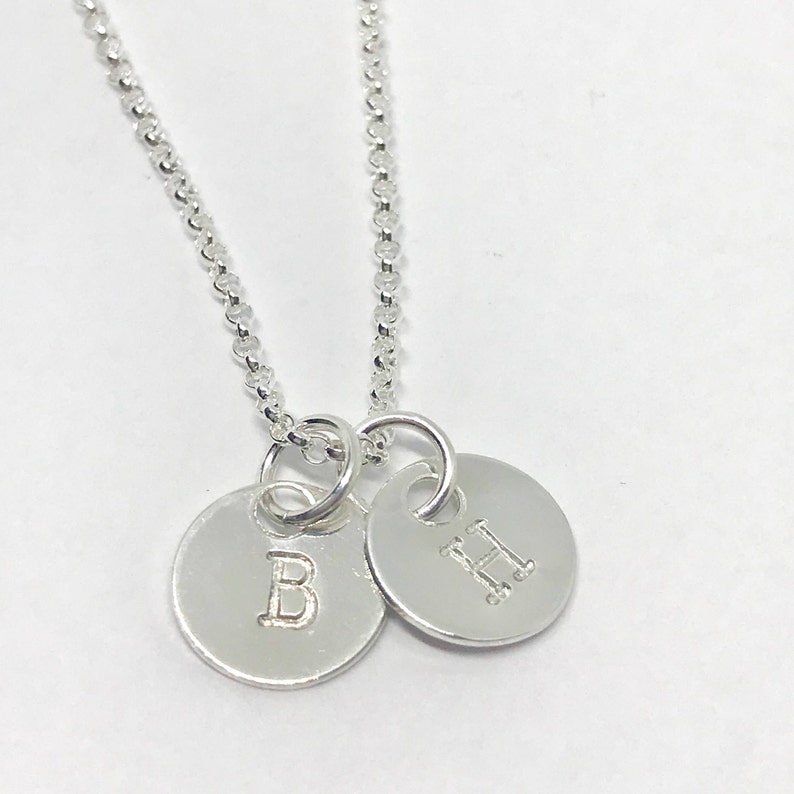 Dainty Initial Necklace, tiny initial Jewelry for Mom, Minimalist Necklace, Sterling Silver Necklace, Personalized, image 9