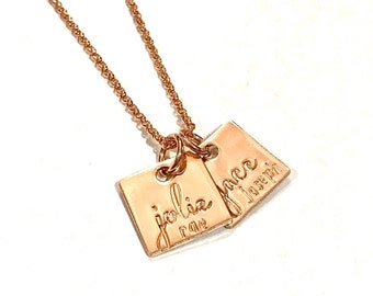 Kids Name Necklace, Handwriting Jewelry, Mom Gift