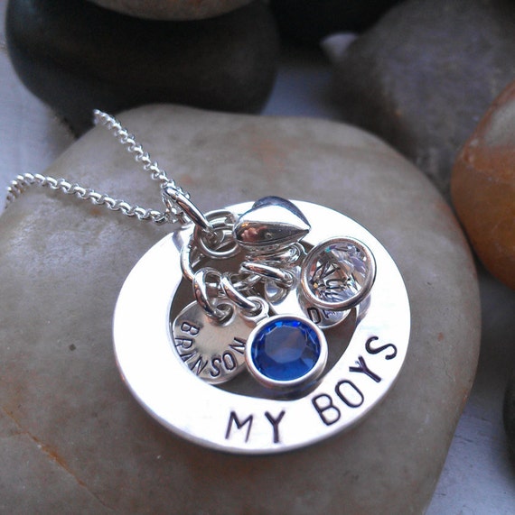mom of boys necklace