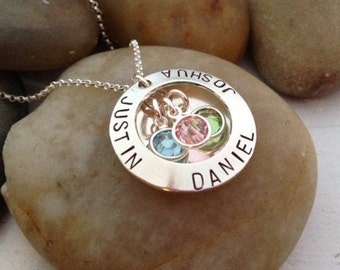 Mothers Day Personalized, Grandmothers Mothers Day Gift, Birthstone Necklace,