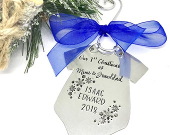 New Grandparents Christmas Ornament, Holiday Decor, Gifts for Grandma