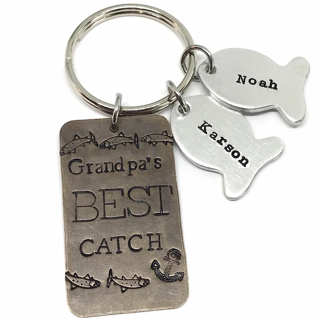 Grandpa's best catch best sale keychain
