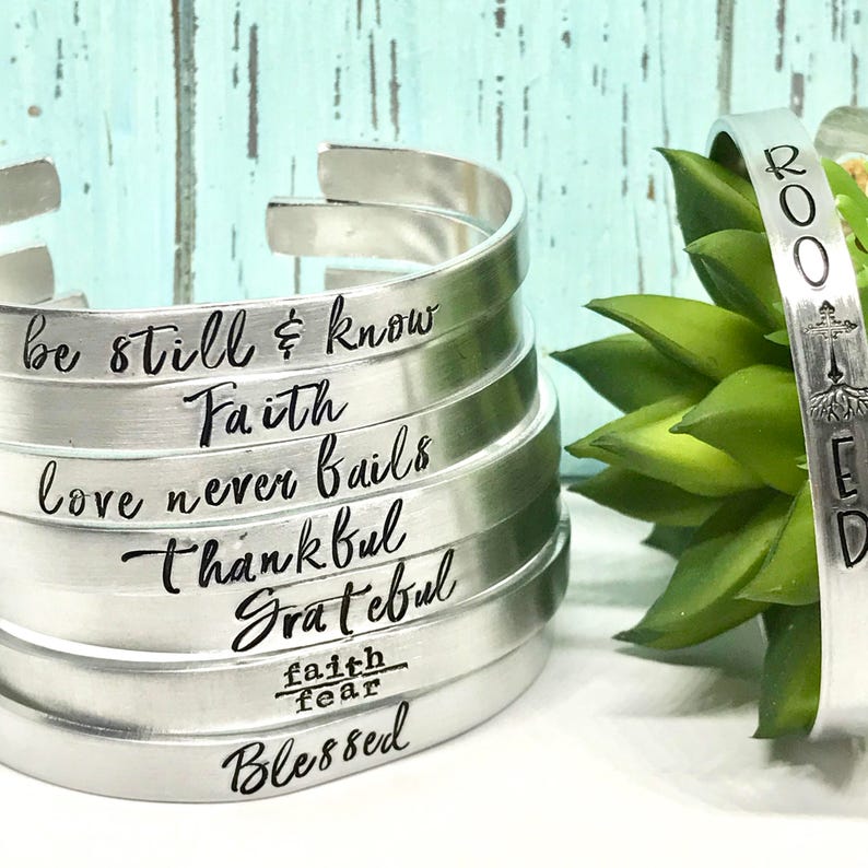 Faith Inspired Bracelets for Her, Gifts for Friends, Religious Presents, Bible Study Gifts image 4