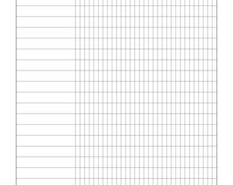 Monthly Habit Tracker Printable PDF | Daily Habit Tracking Sheet | Minimal Black & White Planner
