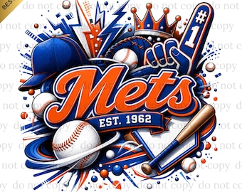Mets PNG, Mets Baseball, Baseball PNG, Digital download, Game Day, Baseball Gifts, Best for Print, T-shirt, Tumbler, Spirit Baseball Clipart