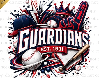 Guardians PNG, Guardians Baseball, Baseball PNG, Digital download, Game Day, Baseball Gifts, Best for Print, T-shirt, Baseball Clipart