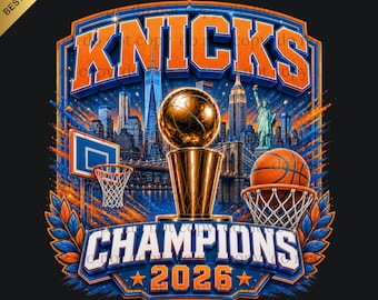 Knicks PNG, Knicks Champions, Basketball PNG, PDF, Knicks Game Day, Digital download, Sublimation Print File Transparent Background
