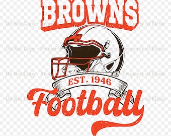 Browns SVG, Football PNG, Football Gifts, Game Day, Retro Vintage Football, Browns Cutfile, Cricut, Best for Printing (Digital Download)
