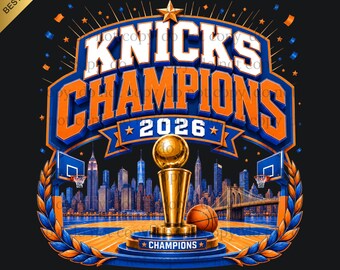 Knicks PNG, Knicks Champions, Knicks Game Day, Digital download, Basketball PNG, PDF, Sublimation Print File Transparent Background