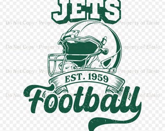 Jets SVG, Football PNG, Football Gifts, Game Day, Retro Vintage Football, Jets Cutfile, Cricut, Best for Printing (Digital Download)