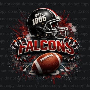 Falcons PNG, matchdag, fotboll, Falcons-present, Falcons digital användning för t-shirt, klistermärken, mugg, tumbler, digital nedladdning, PDF