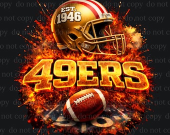 49ers png, game dag, voetbal, 49ers cadeau, beste gebruik voor T-shirt, stickers, mok, beker, digitale download, pdf, beste om af te drukken, hoge kwaliteit