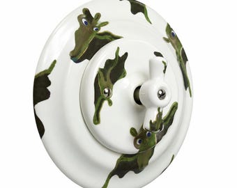 Porcelain Retro Light Switch with Customized painting