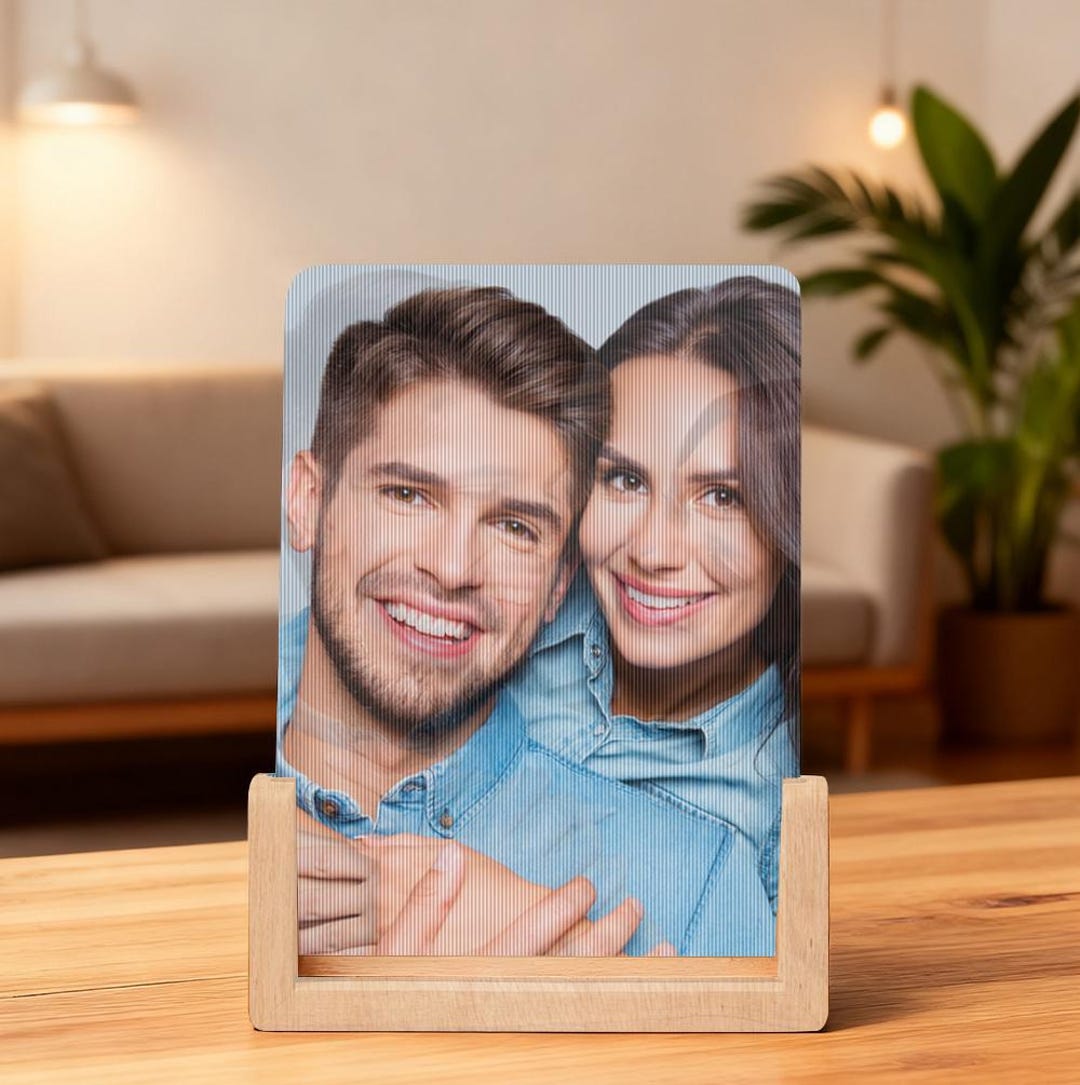 Personalized Lenticular Photo Frame – Custom 2-image Flip Frame ...