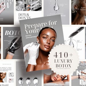 410+ Botox Filler Instagram Templates | Aesthetic Medspa Instagram Templates | Aesthetic Nurse Injector Instagram Lip Filler