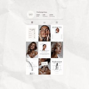 Mais de 400 modelos de Instagram para esteticistas e profissionais de cuidados com a pele | Modelos de Instagram de luxo para cuidados com a pele | Estética para esteticistas no Instagram | Estética para clínicas de estética imagem 9