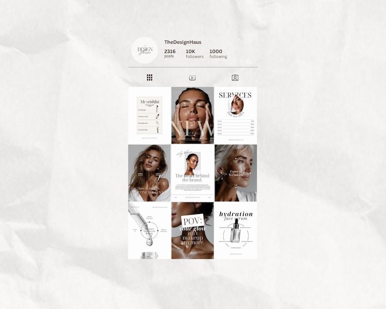 Mais de 400 modelos de Instagram para esteticistas e profissionais de cuidados com a pele | Modelos de Instagram de luxo para cuidados com a pele | Estética para esteticistas no Instagram | Estética para clínicas de estética imagem 9