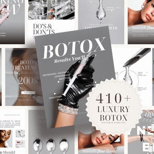 410+ Botox Filler Instagram Templates | Aesthetic Medspa Instagram Templates | Nurse Injector Social Media | Lip Filler Instagram Post