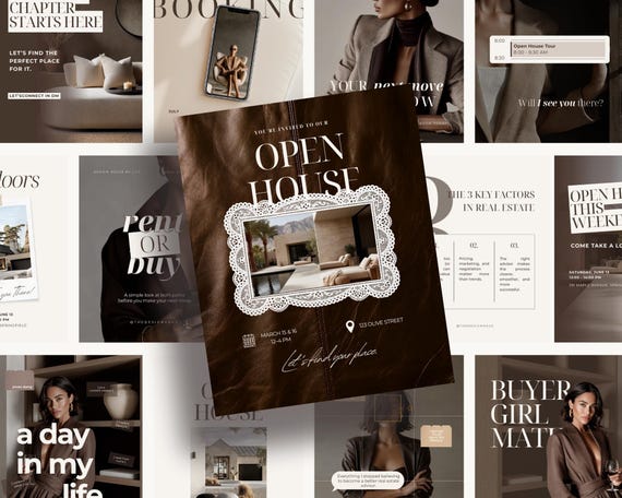 470+ Luxury Realtor Instagram Templates | Real Estate Instagram Marketing Templates | Realtor Social Media Post | Realtor Templates Canva
