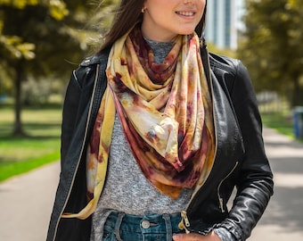 Bohemian tie-dye soft scarf bamboo cotton Pashmina Tropical Cover-up Florida Pareo Wrap skirt beach Sarong Wrap Summer Bikini Cover-Up