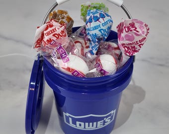 Blauer Mini Eimer Candy Geschenkkorb-Set
