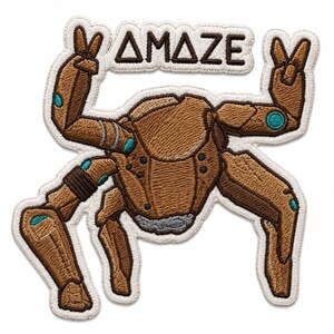 Project Hail Mary Rocky Embroidered Patch, PHM Amaze Badge, Sci Fi Character Patch